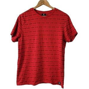 Zoo York Cotton T-Shirt Short Sleeve Crewneck Top Red Black Logo Casual Tee Med